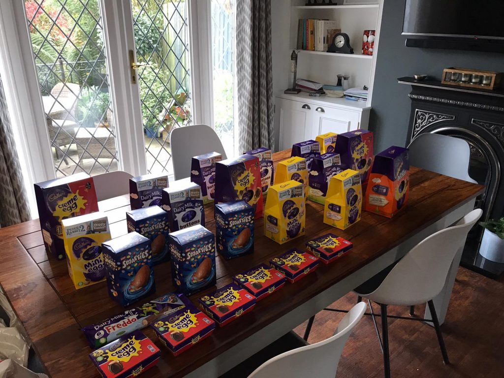 Easter Eggs for the Food Bank